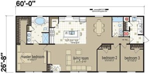 modular home floor plan by Redman Homes, Champion Homes, Legendary Homes Inc.