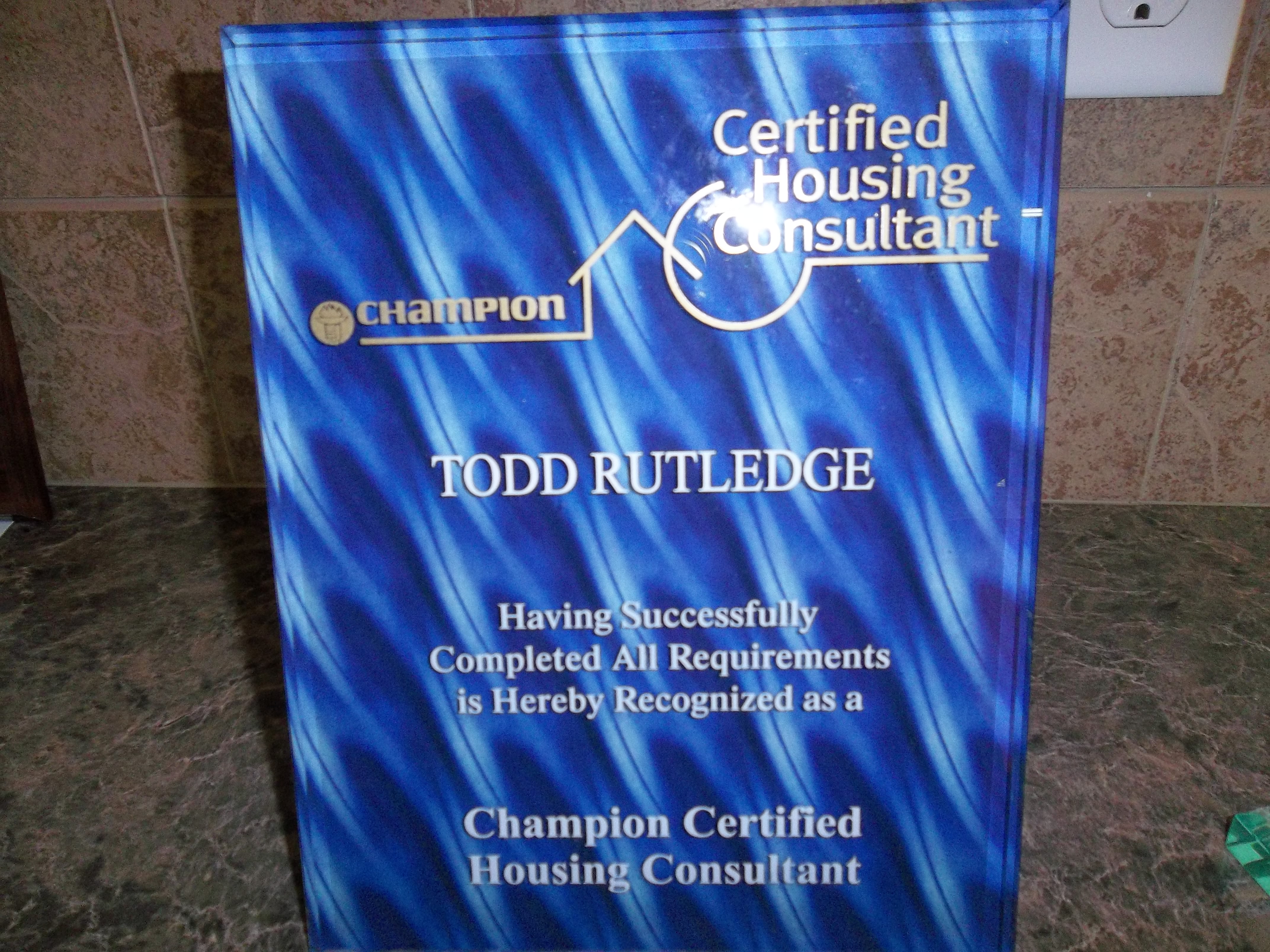 Certified Housing Consultant