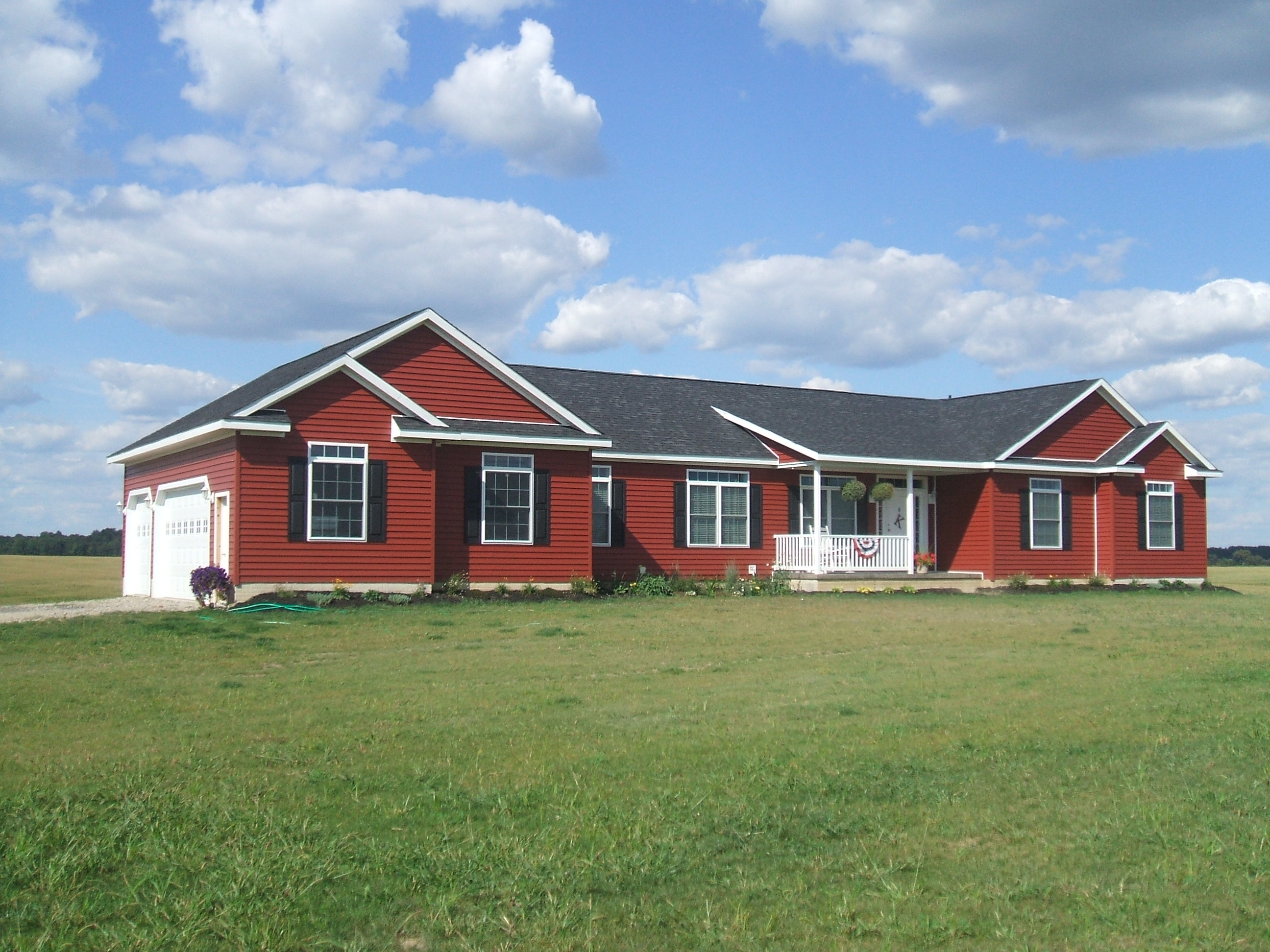 Custom Redman Homes, New home near Fayette Ohio.
