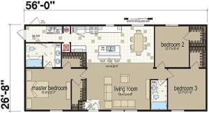 Examples of Three Bedroom Modular Home Floor Plans | Legendary Homes Inc.