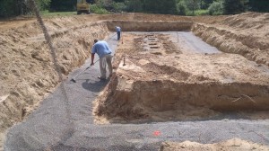 Leveling Footer for Basement